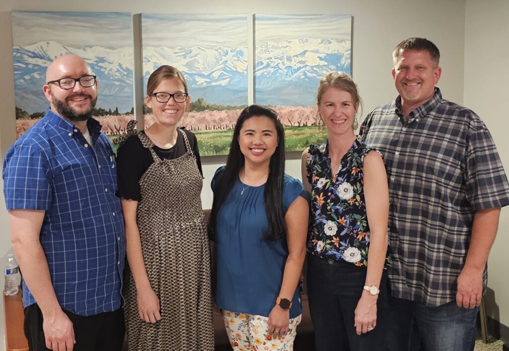 Group photo of the five adult leaders of Reformed Young Adults (RYA)